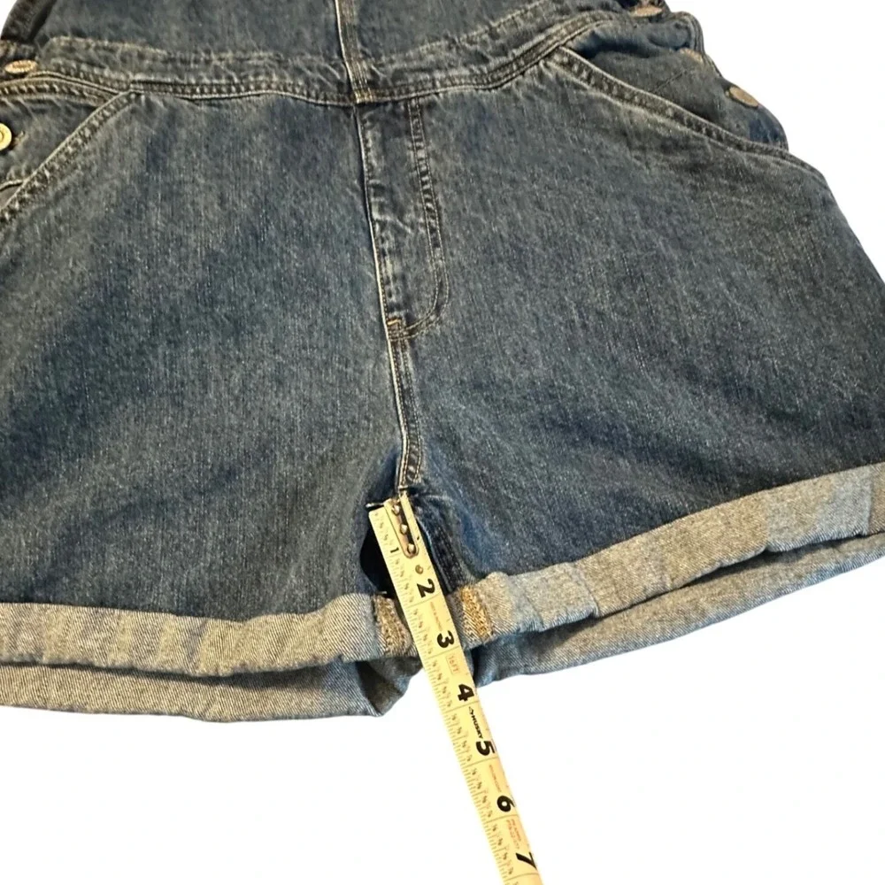 Dickies Carpenter Shortalls Juniors XL Blue Denim Relaxed Fit Utility - Picture 2 of 10